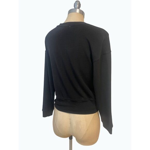 Magaschoni Black Jersey Pullover Twist Front Top XS - Picture 4 of 5